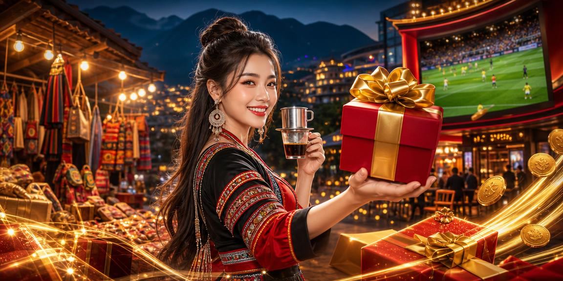 Người dùng tại Sapa đọc thông tin giải thưởng casino trong quán cà phê